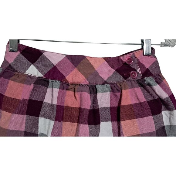 Lot of 3 Skirts Skorts Girls Size L Gap Faded Glory Pink Plaid Khaki Green - Picture 15 of 16